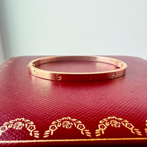 Cartier Jewelry - Cartier Love Bracelet Mini Rose Gold - Size 16
